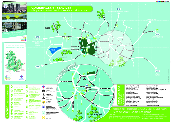 Carte touristique de saint-honoré-les-bains