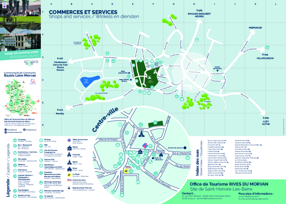 carte touristique de saint-honoré-les-bains