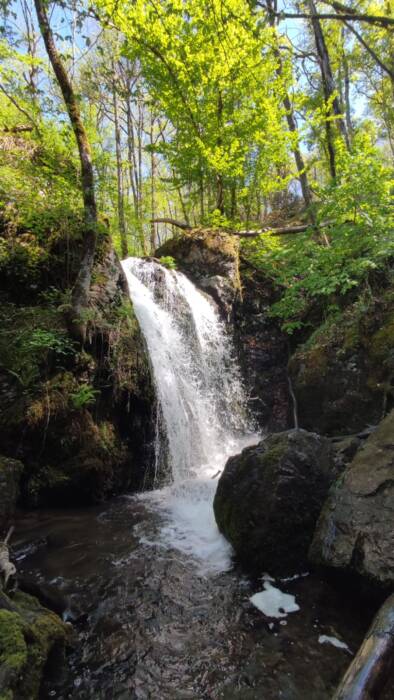 Vue de la cascade de la Dragne